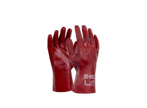Red Shield PVC Dipped Gauntlet Glove - 27cm
